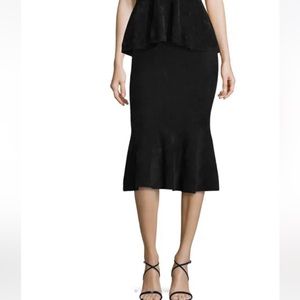 “Grey Jason Wu” Black Trumpet Skirt